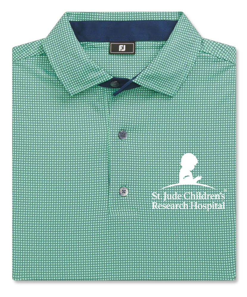 Primary image St. Jude FootJoy Circle Foulard Lisle Polo - Seafoam
